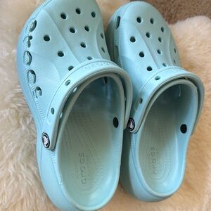 Crocs Clogs Womens 9 Rubber Crush Classic Platform Casual Mules Comfort